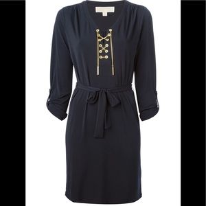 Michael Kors Chain Lace Up Dress